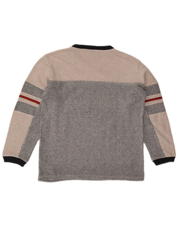Fila Sweat-Shirt Garçon 13-14 Ans Large Gris Colorblock