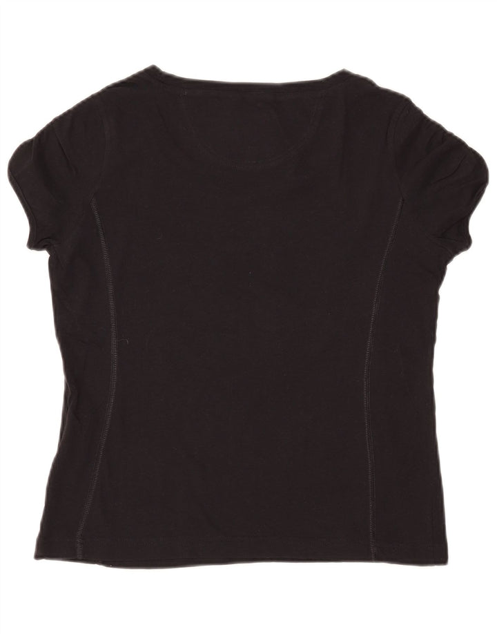 CHAMPION T-shirt graphique Heritage Classics pour femme UK 12 Noir moyen