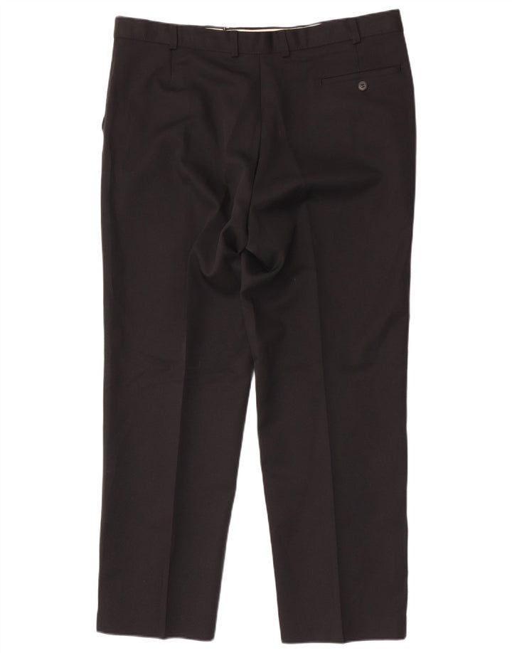 Marks & Spencer Pantalon Chino Droit Homme W38 L29 Noir Polyester