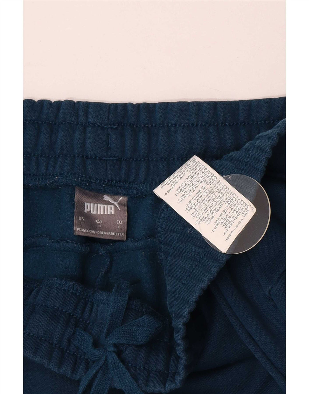 Puma Pantalon de survêtement pour homme en coton bleu Taille L