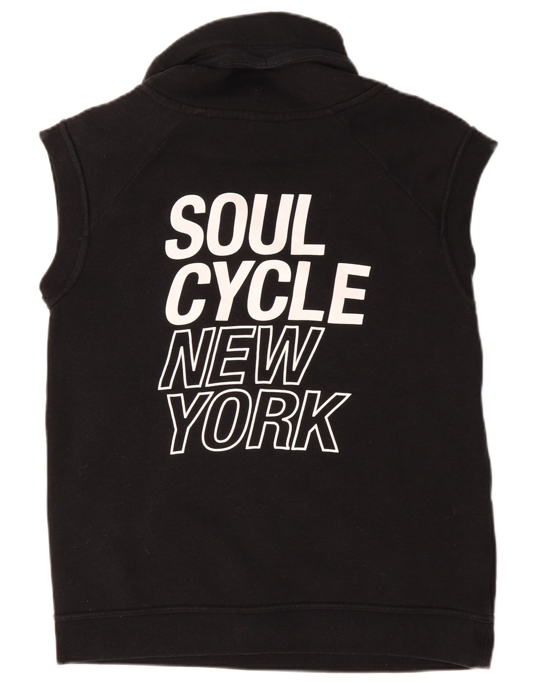 Nike Sweat-shirt surdimensionné sans manches pour femme UK 10 Petit coton noir