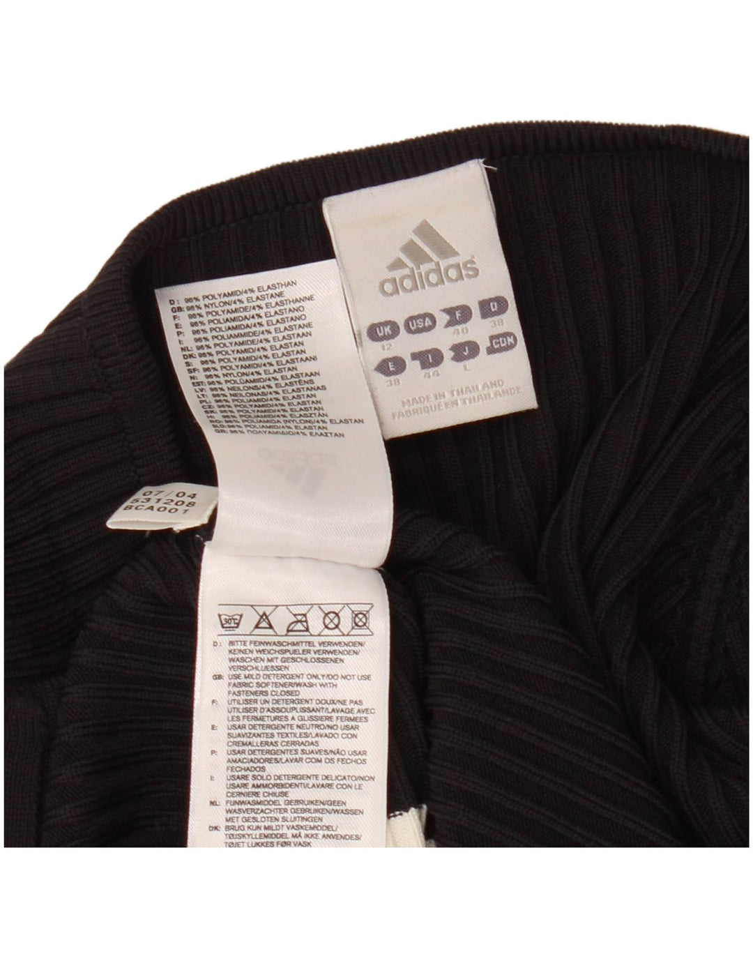 ADIDAS Pull Cardigan Femme UK 12 Medium Noir Nylon