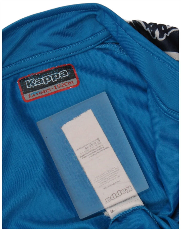 Kappa Veste de Survêtement Graphique Garçon 11-12 Ans Bleu Colorblock