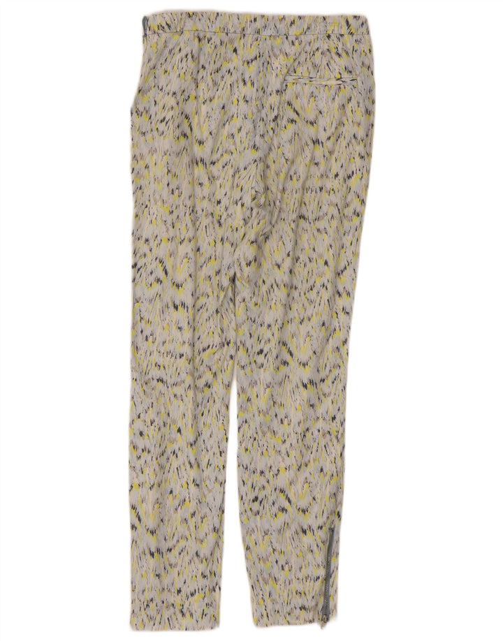 ZARA Femme Pantalon Chino à Motif Abstrait Petit W26 L26 Multicolore
