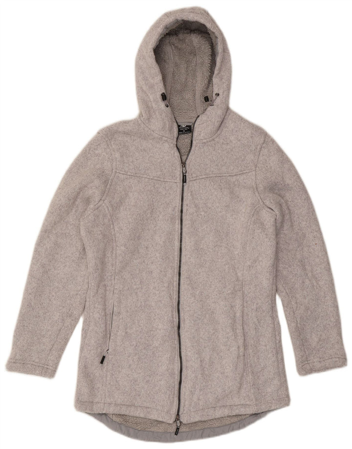 New Balance Pull à capuche zippé pour femme UK 14 Gris moyen Polyester