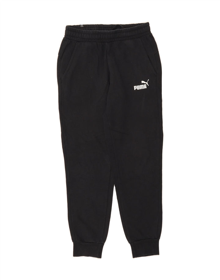 PUMA Mens Tracksuit Trousers Joggers Small  Black Cotton Vintage Puma and Second-Hand Puma from Messina Hembry 