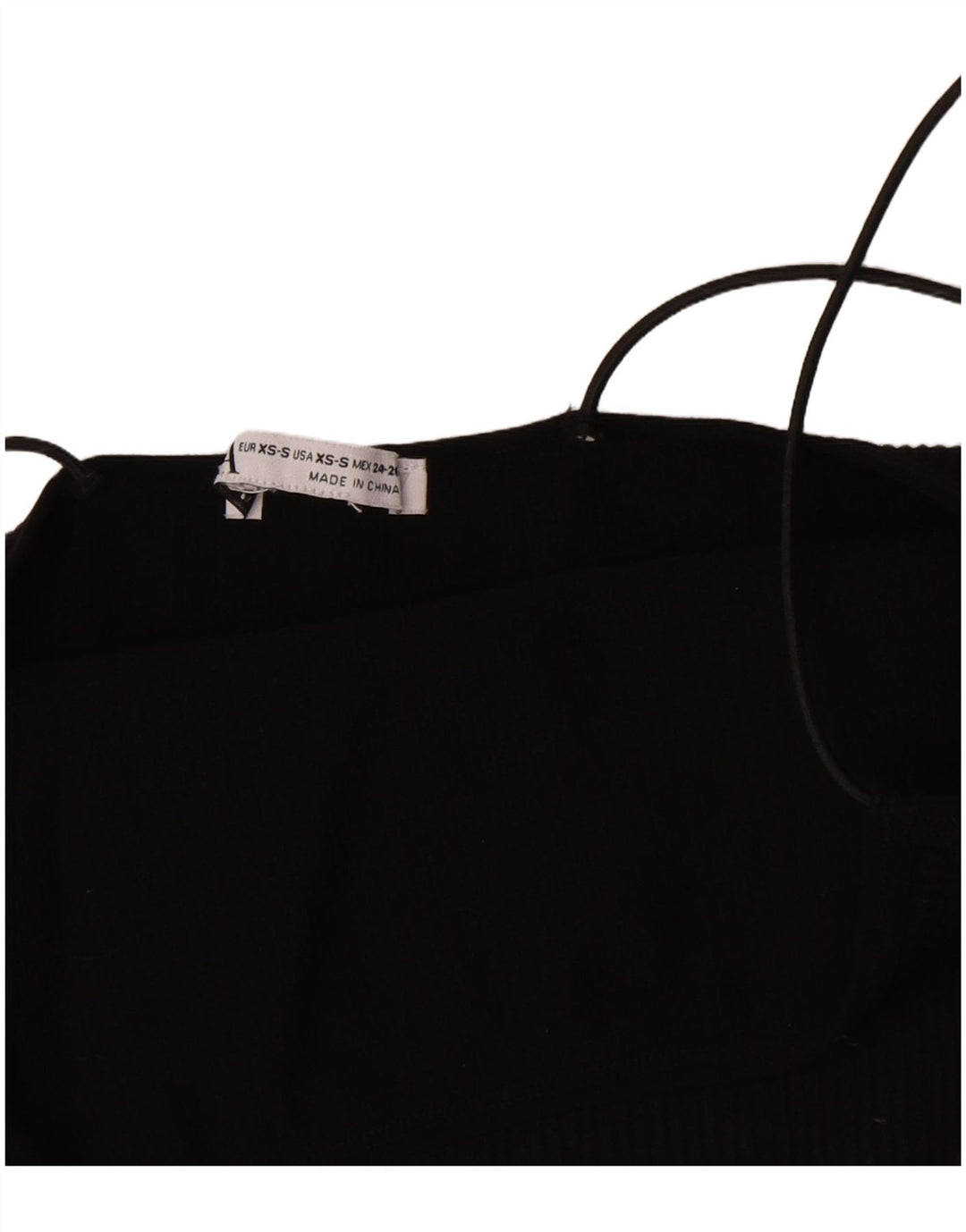 Zara Femmes Crop Top UK 6 XS Noir