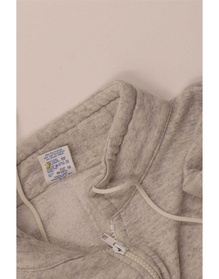 Jerzees Sweat-shirt graphique à col zippé pour femme EU 46 XL Gris moucheté