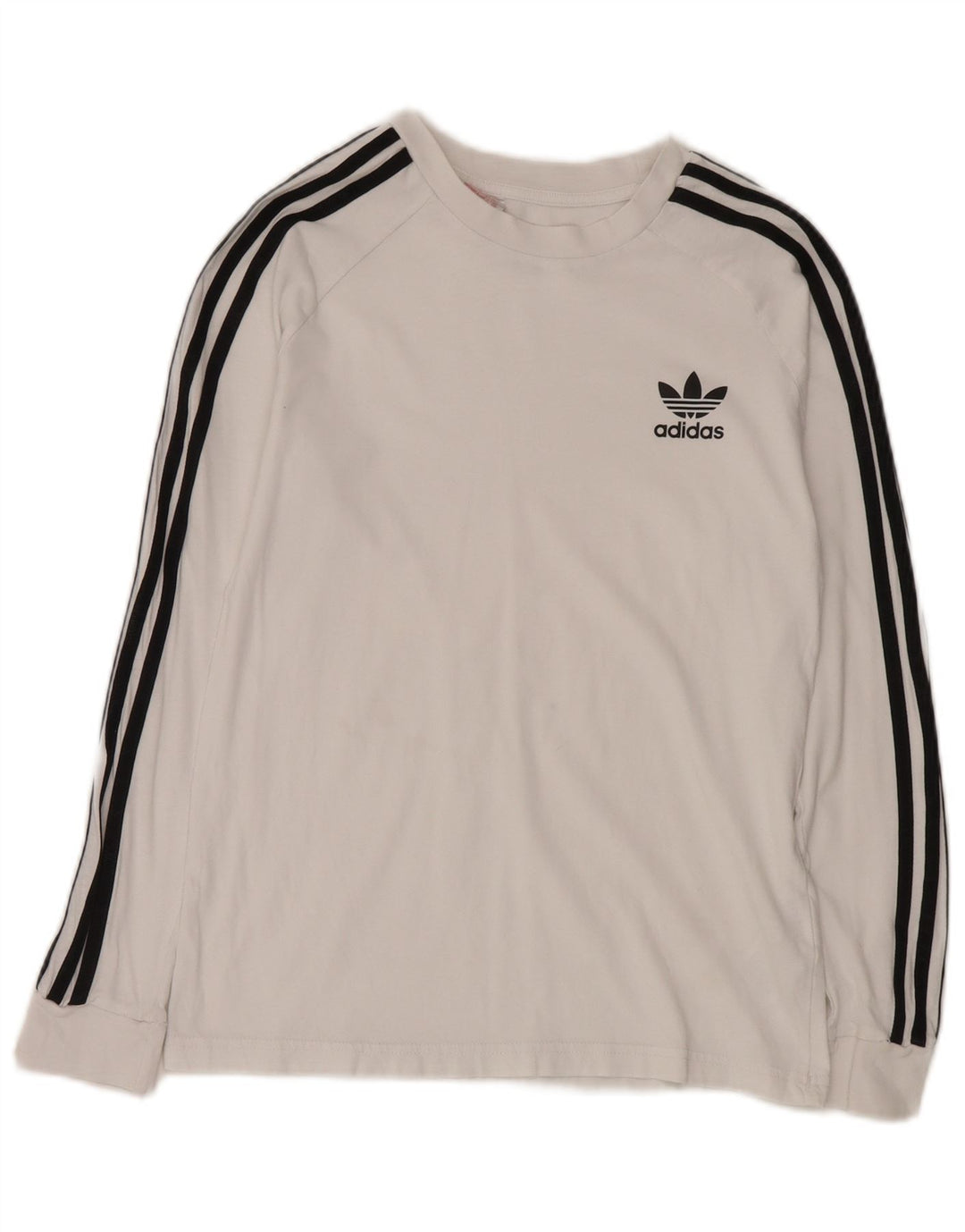 Adidas Top Fille Manches Longues 12-13 ans Blanc Coton