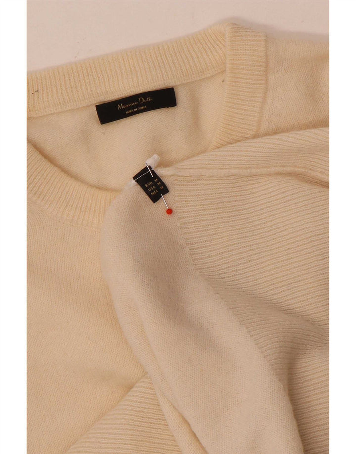 Massimo Dutti Pull ras du cou pour femme UK 14 Beige moyen