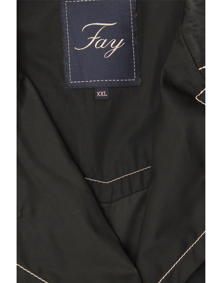 Fay Trench Femme UK 20 2XL Noir