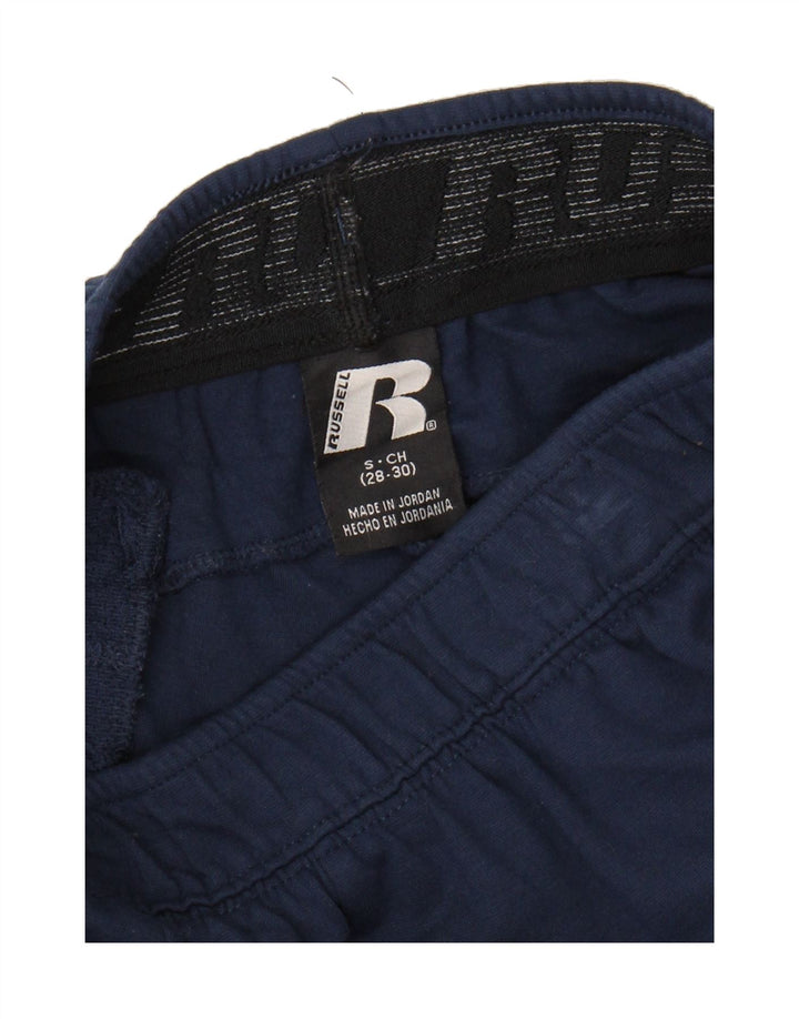 RUSSEL Mens Tracksuit Trousers Small Navy Blue Vintage RUSSEL and Second-Hand RUSSEL from Messina Hembry 