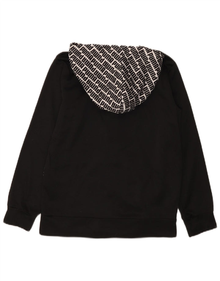 Puma Pull à capuche graphique zippé garçon 10-11 ans Noir moyen Polyester