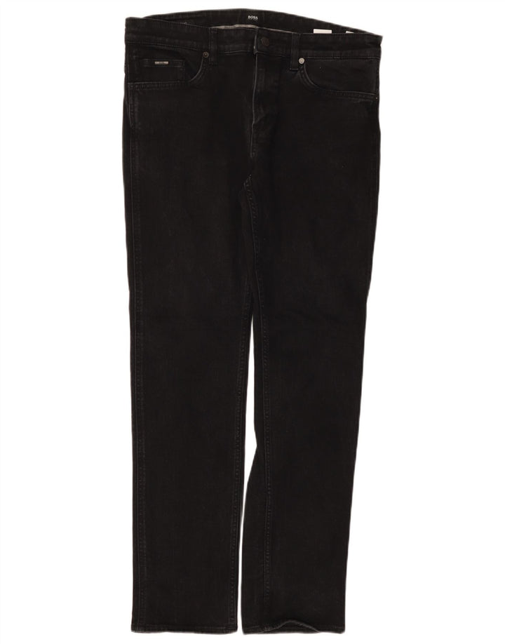 Hugo Boss Jean slim W32 L30 en coton noir pour homme