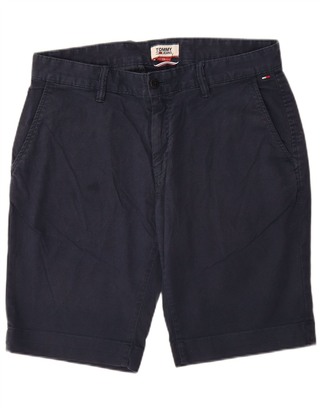 TOMMY HILFIGER Short Chino Homme W32 Bleu Marine Moyen Coton