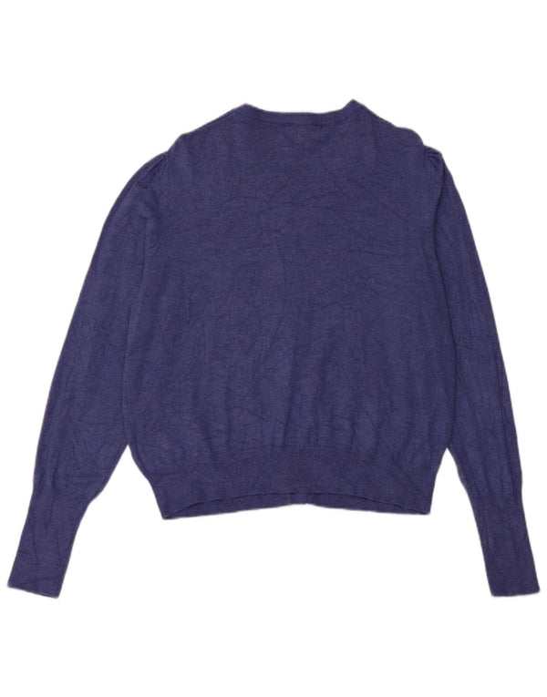 Marks & Spencer Cardigan pour femme en viscose bleu moyen UK 44