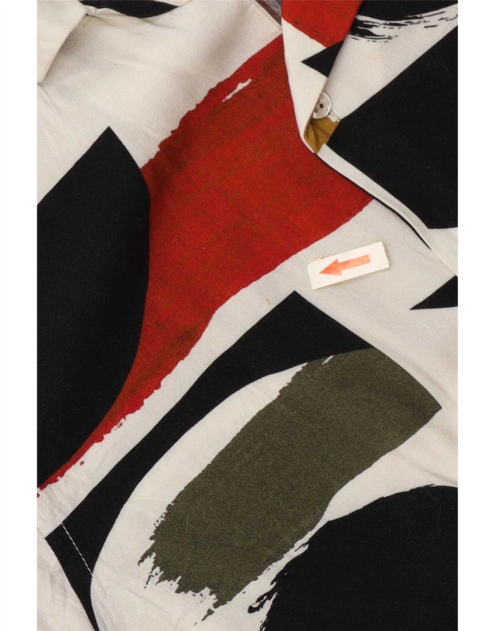 Zara Chemise décontractée à manches courtes pour homme Petit motif géométrique multicolore