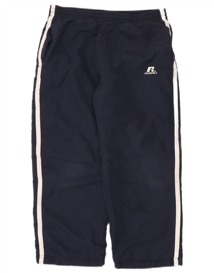 Russell Athletic Pantalon coupe-vent pour garçon 7-8 ans Bleu marine Taille S