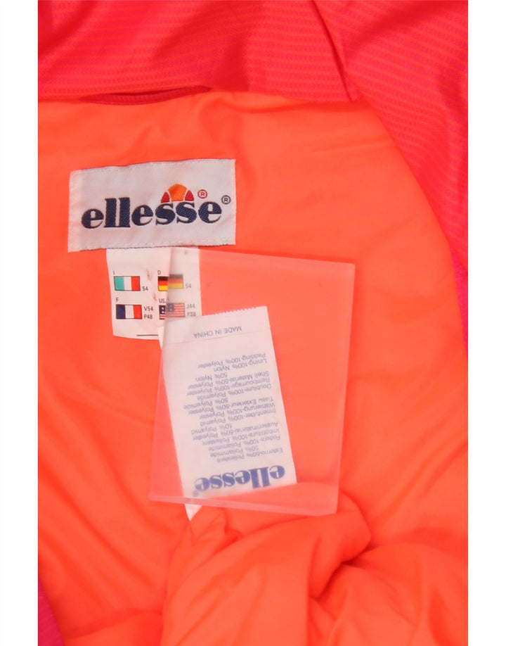 ELLESSE Combinaison de Ski Homme IT 54 XL Rose Colourblock Polyester