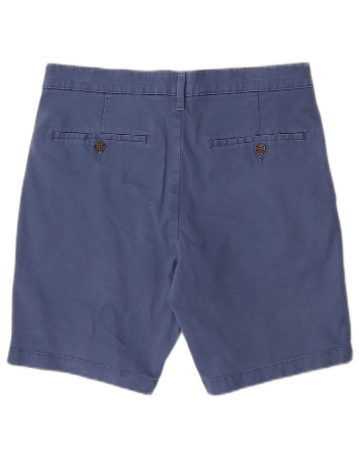 MARKS & SPENCER Short Chino Homme W30 Bleu Moyen Coton