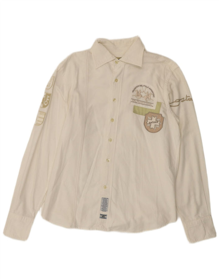 LA MARTINA Chemise Graphique Buenos Aires Homme Blanc Moyen Coton