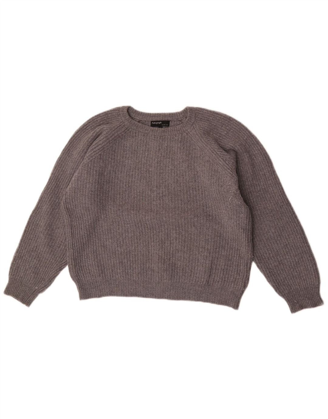 Marks & Spencer Pull court à col bateau pour femme Gris moyen UK 14