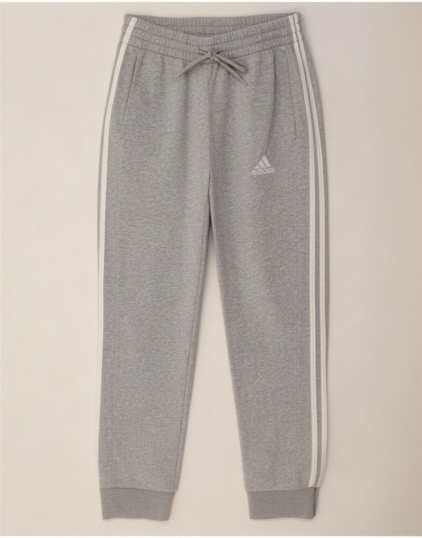 Adidas Pantalon de survêtement pour femme Joggers UK 12 Gris moyen Coton