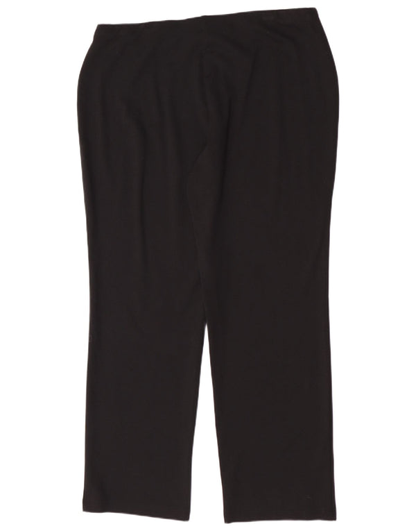 Marks & Spencer Pantalon décontracté pour femme UK 16 Large W34 L28 Noir Viscose