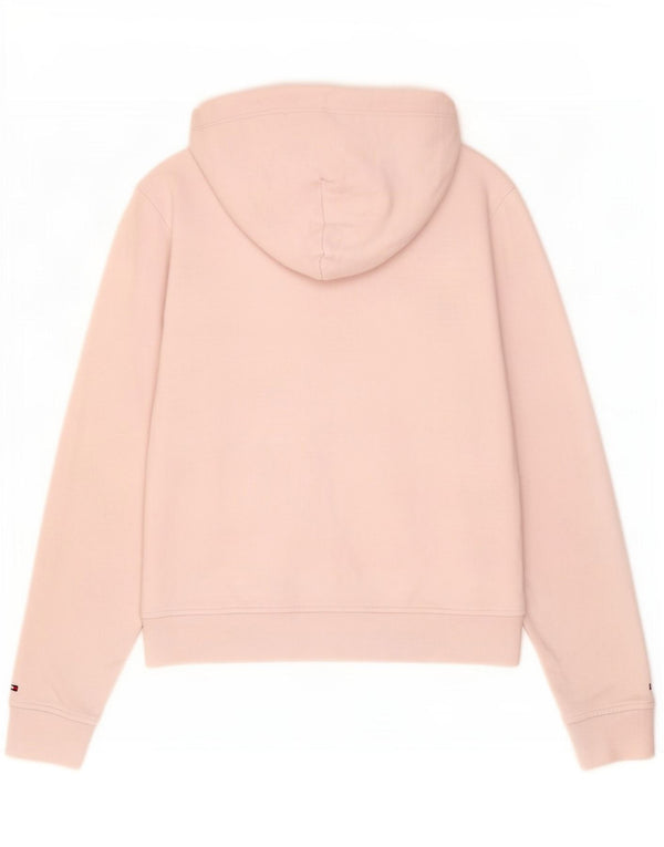 Tommy Hilfiger Pull à capuche pour femme UK 14 Coton rose moyen