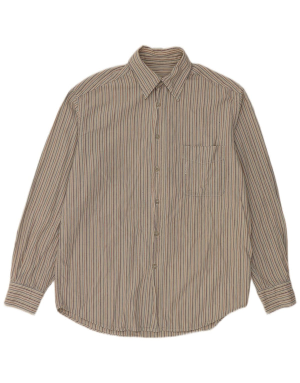 Chemise Homme Think Pink Petit Coton Rayé Gris