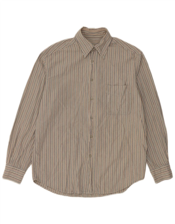 Chemise Homme Think Pink Petit Coton Rayé Gris