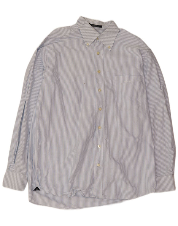 Gant Chemise Homme Large Bleu Rayé Coton