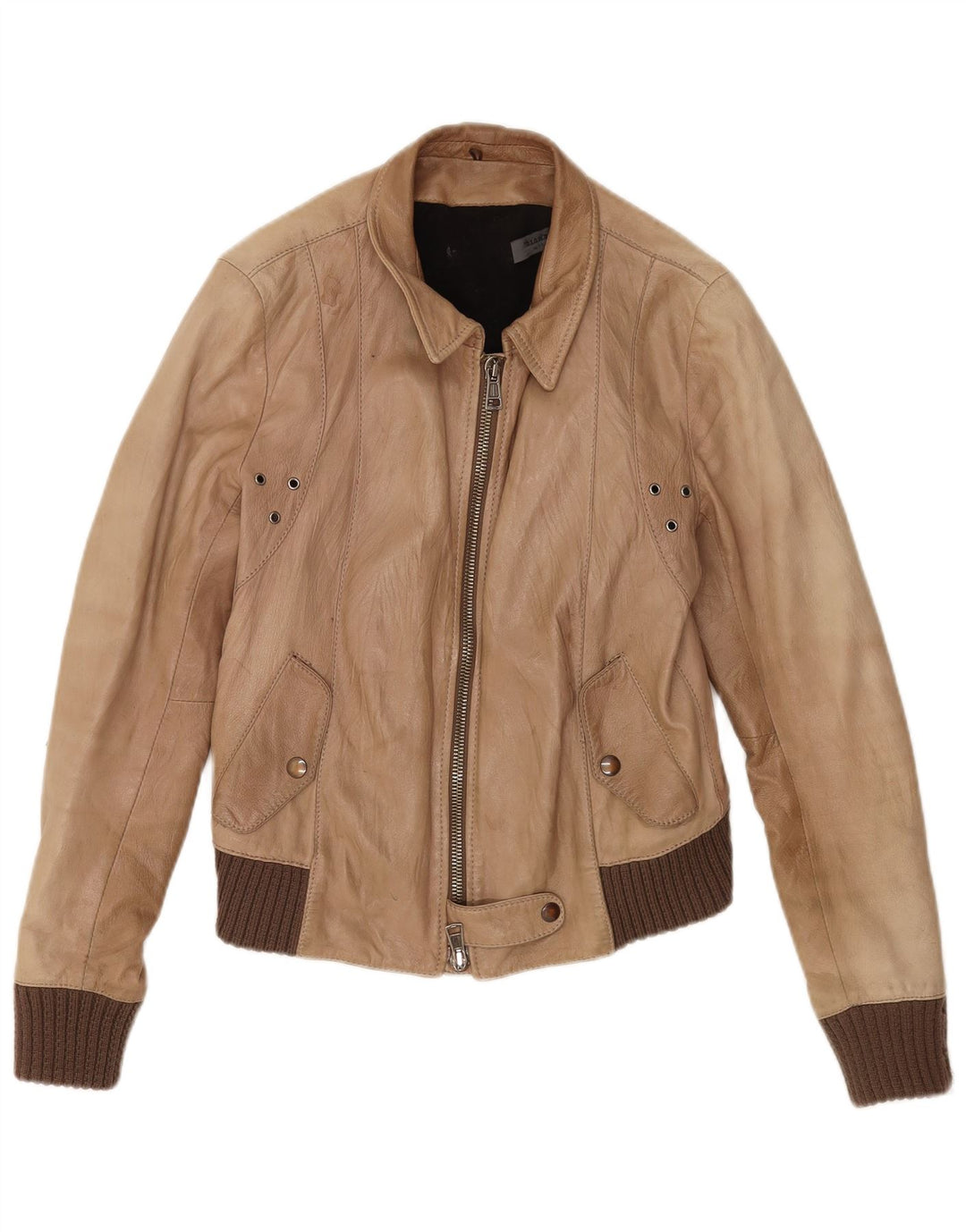 ÉPÉE. 6.6.44 Veste en cuir pour femme IT 44 Cuir marron moyen