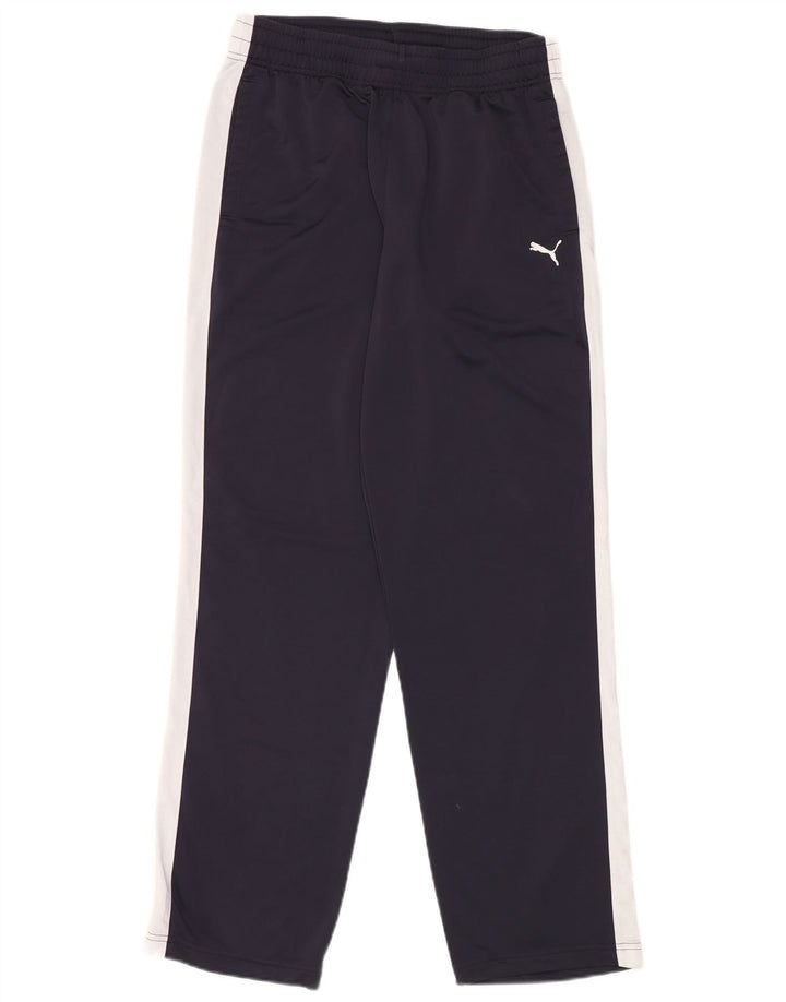 PUMA Pantalon de survêtement pour homme Large Bleu marine Colorblock Polyester