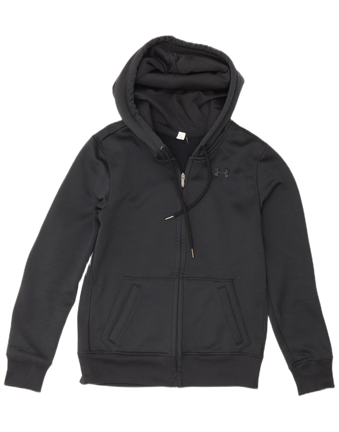 Under Armour Sweat à capuche zippé pour homme Small Noir