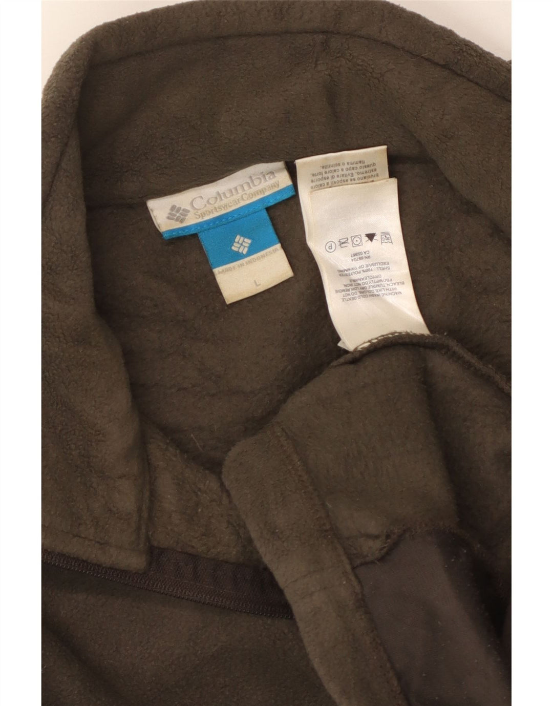 Columbia Veste polaire pour homme UK 40 Large Kaki Polyester