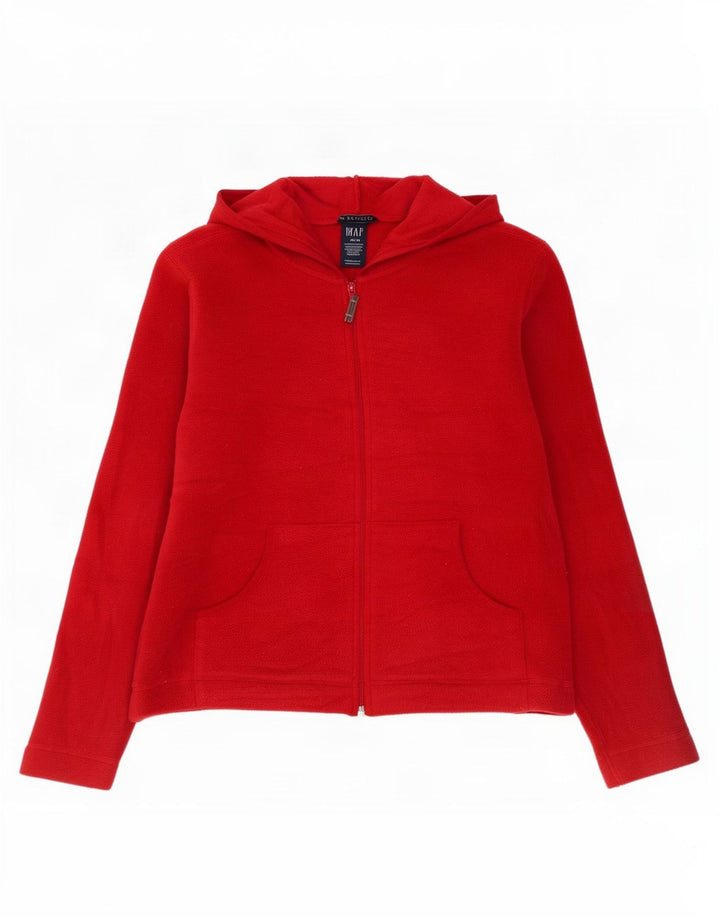 Gap Veste polaire à capuche extensible pour femme UK 14 Rouge moyen Polyester