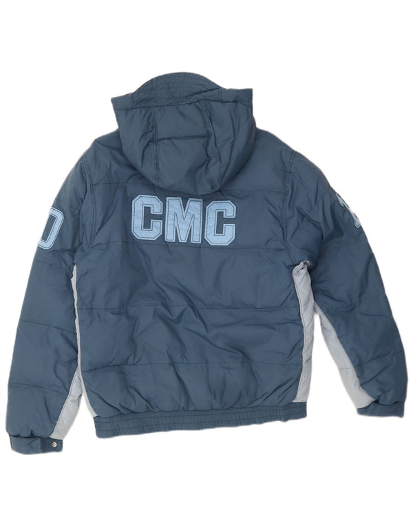 Diadora Veste matelassée à capuche graphique pour garçon 13-14 ans 3XL Bleu Colorblock