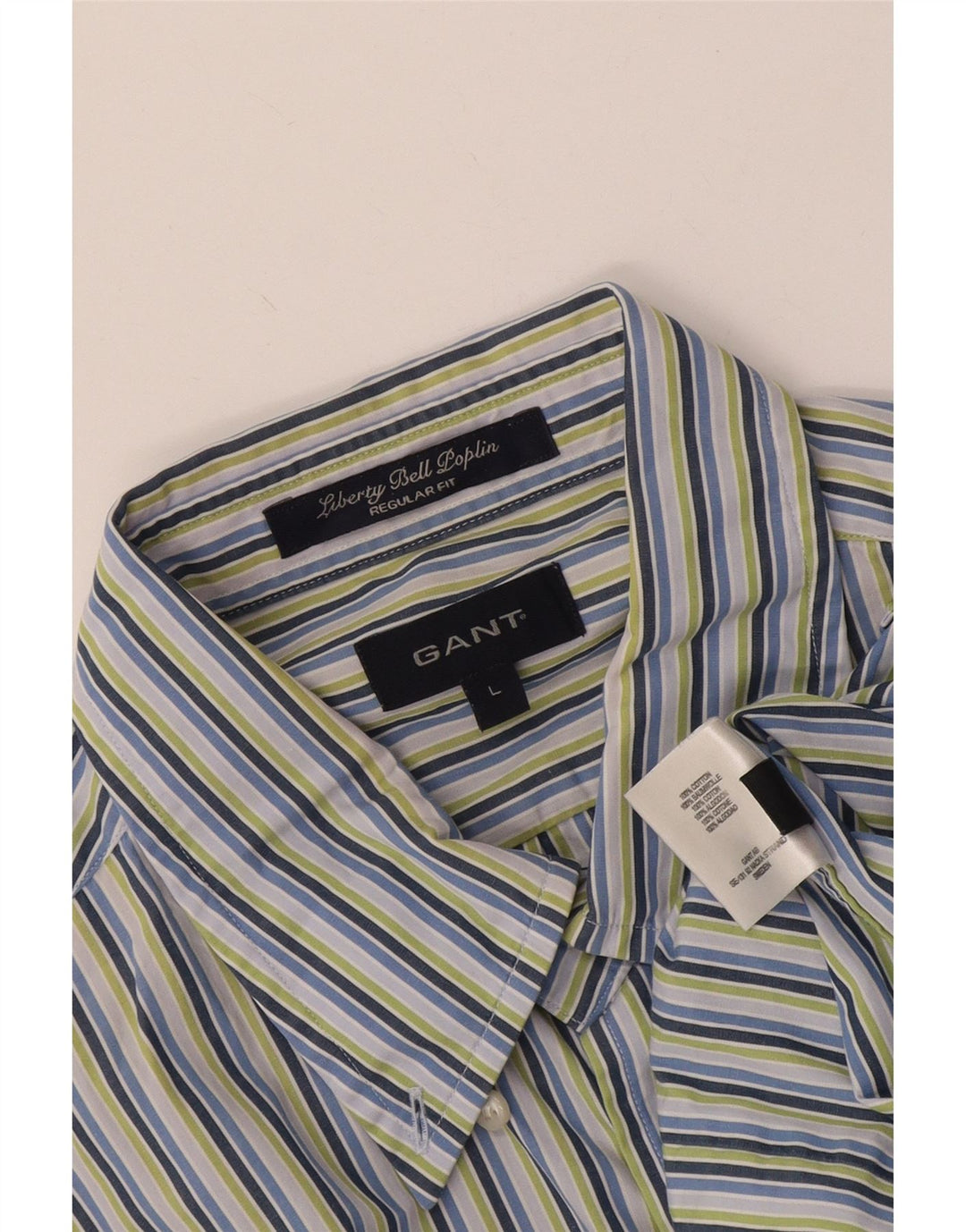 Gant Chemise Regular Fit Homme Bleu Rayé Coton