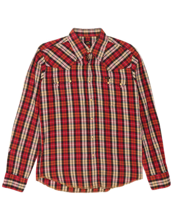 Lee Chemise en Flanelle Homme XL Carreaux Rouges