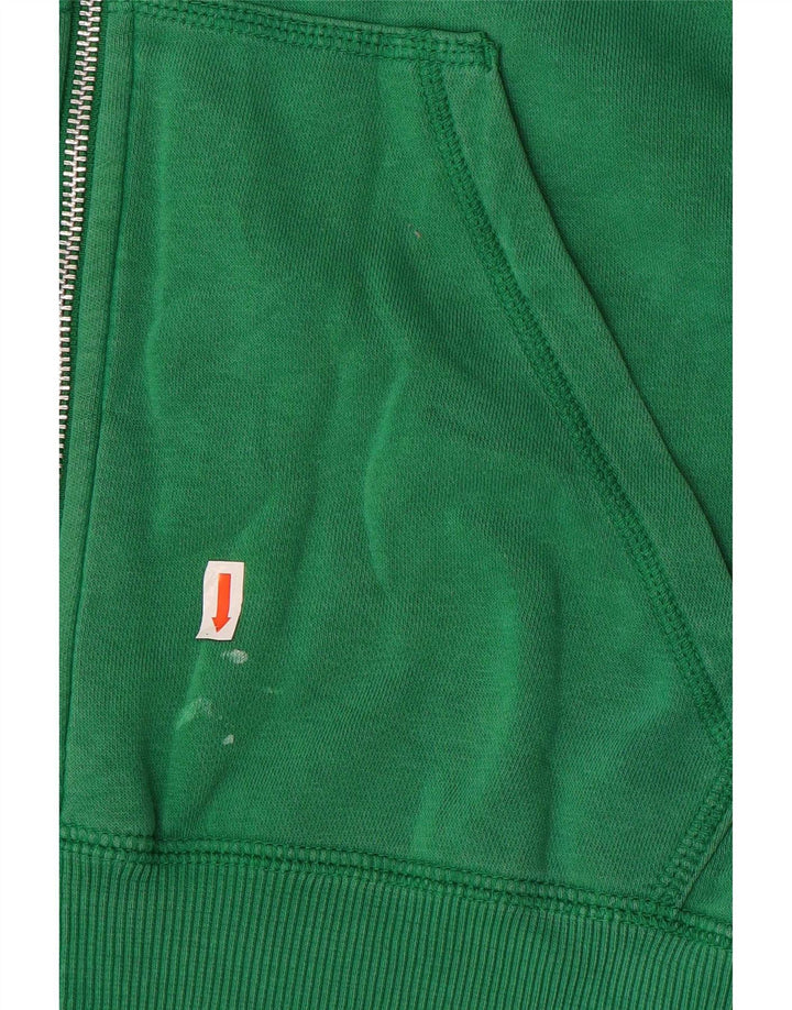 Nike Pull à capuche zippé en coton vert moyen pour homme