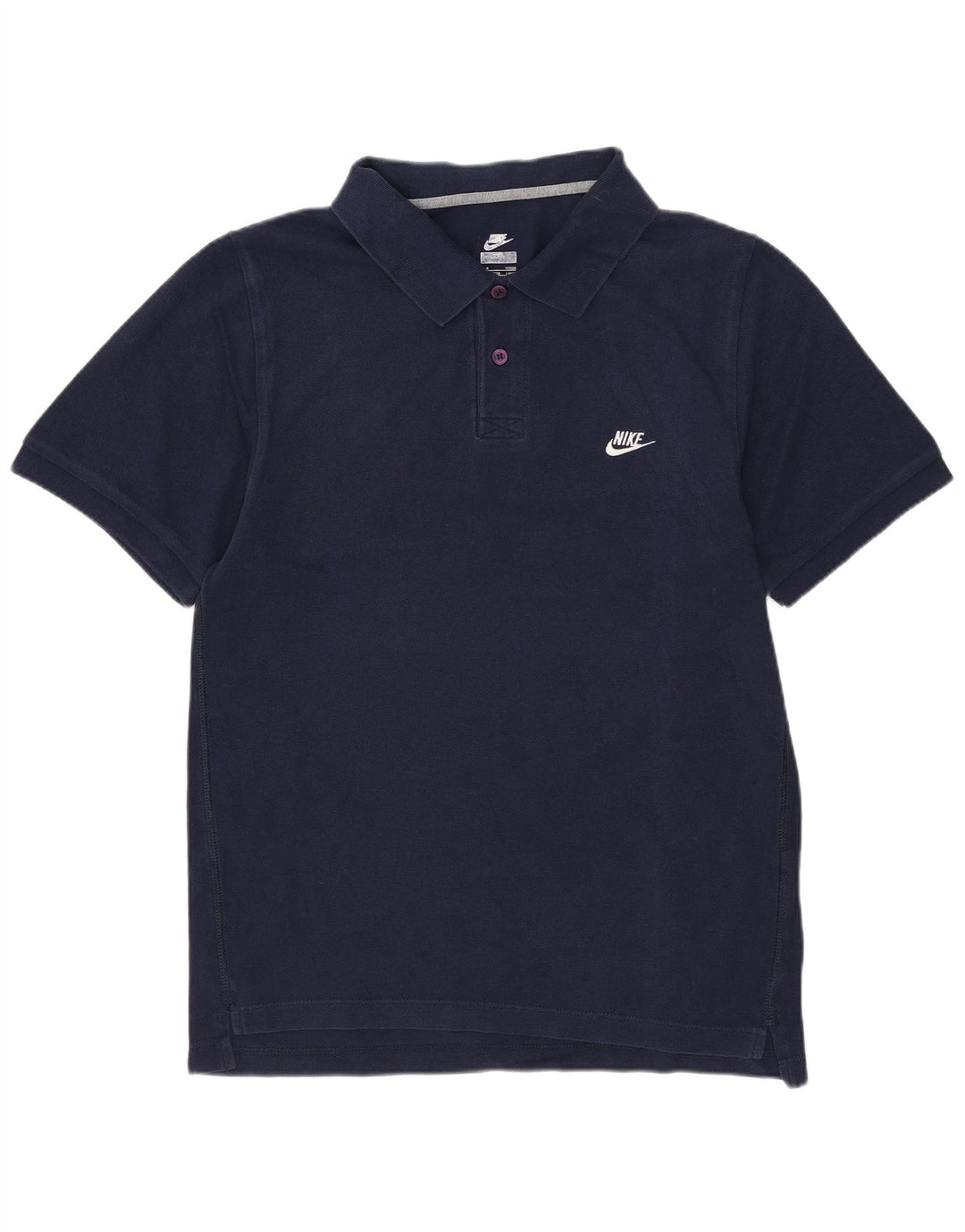 NIKE Polo Homme UK 36/38 Petit Bleu Marine