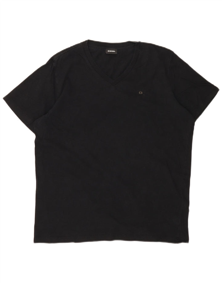 DIESEL T-Shirt Homme Haut Noir Moyen Coton