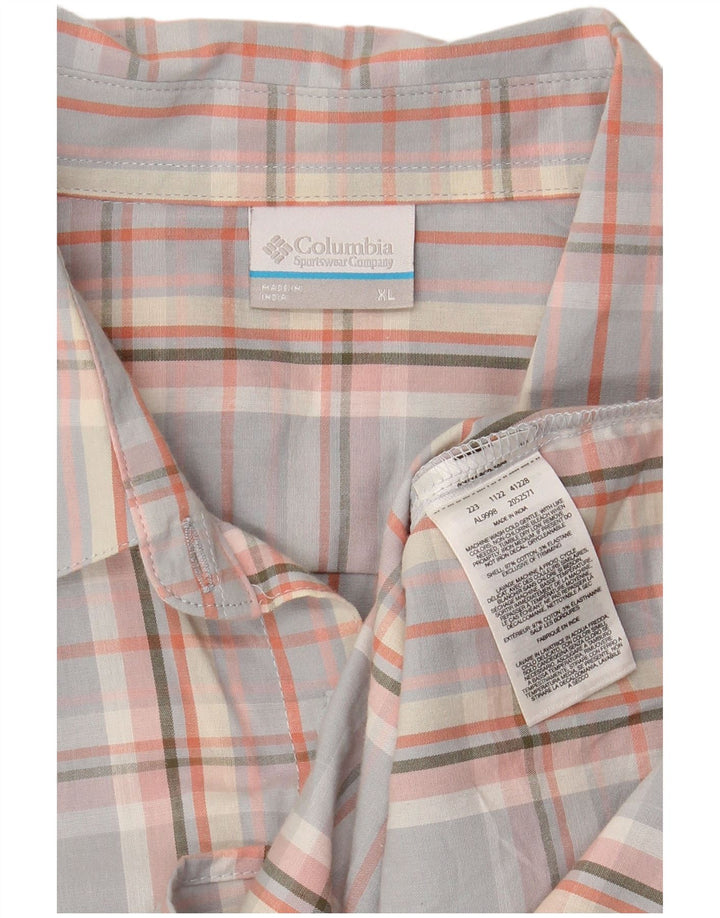 COLUMBIA Chemise Femme UK 18 XL Coton à Carreaux Multicolore