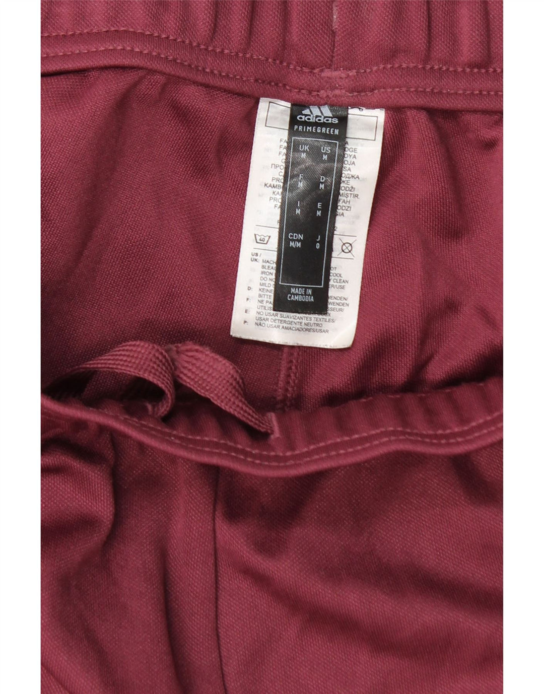 Adidas Pantalon de survêtement pour homme en polyester bordeaux moyen
