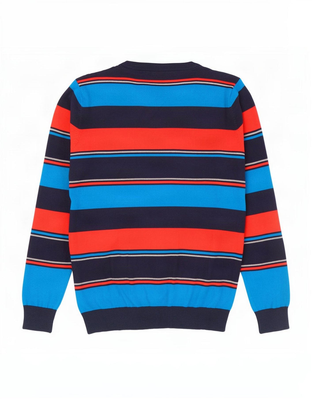 Jack & Jones Pull Col V Homme Coton Rayé Multicolore Moyen