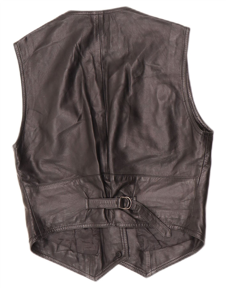 Maxime Gilet court en cuir pour femme IT 44 Noir moyen