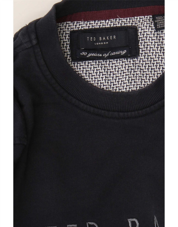 Ted Baker Sweat-shirt graphique pour homme Petit bleu marine