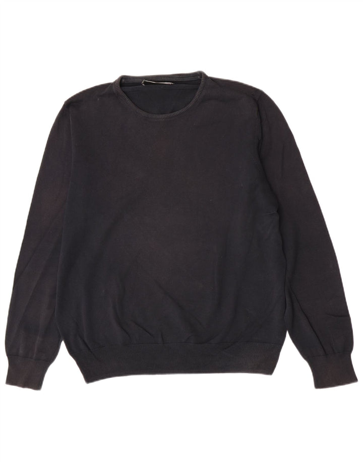 Zara Pull ras du cou pour homme, grand, noir
