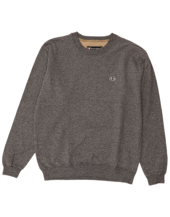 Champion Sweat-Shirt Homme Gris Moyen Moucheté